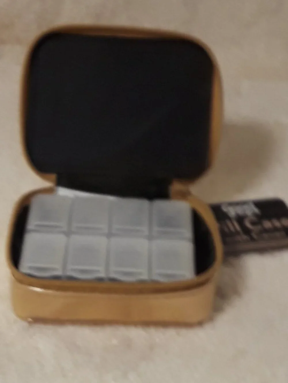 Glam Cosmetic Travel Set 4Pc Ipsy Black/Gold Makeup Pouches + NWT Pill Orgz+Case